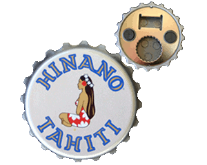 Bottle Opener Magnet Hinano - Round shaped