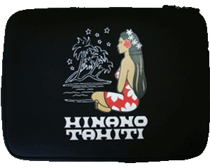 Laptop slipcase - Vahine Hinano Tahiti - Black