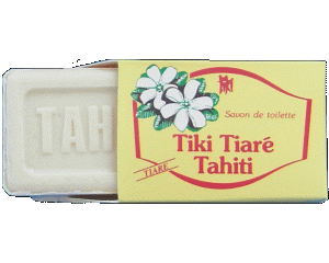 Mini Monoi Tahiti Tiare Flower Bar Soap Tiki Parfumerie Tiki