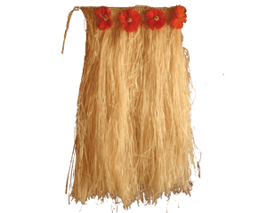 More or Hula skirt Adult - BIG Size - Natural