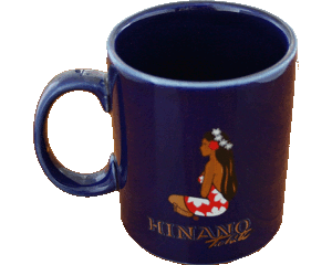 Taza Hinano Tahiti - Azul marino