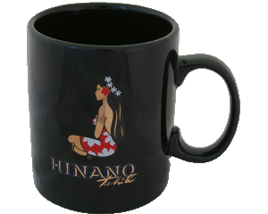 Taza Hinano Tahiti - Negro