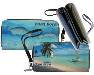 Wallet printed Bora Bora