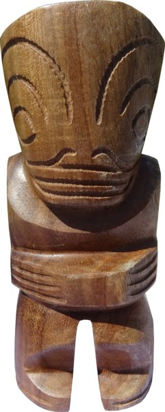 Tiki carved wood